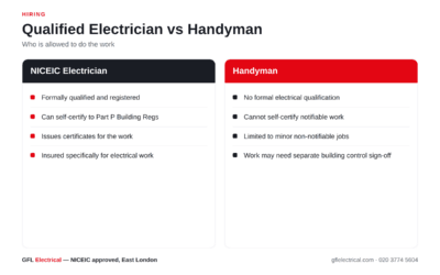 Electrician vs Handyman: Who Can Do Electrical Work?